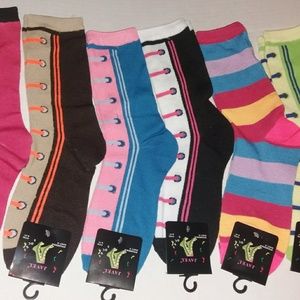 Pretty Socks Multi Colorful Sz 9-11 Soft Comforts
